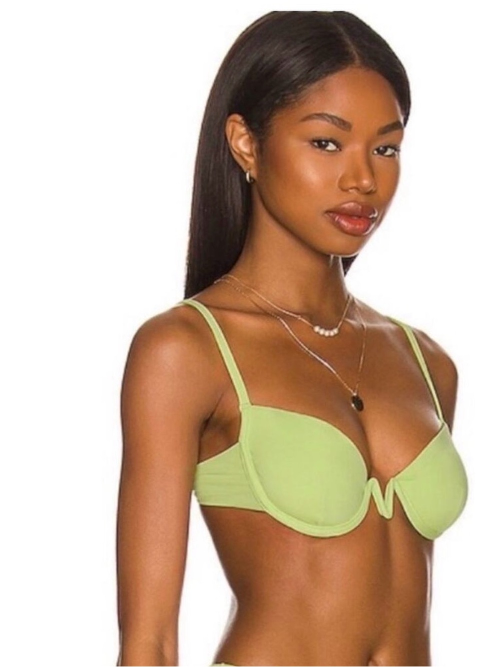 L*Space Lime Green Underwire Bikini Top!